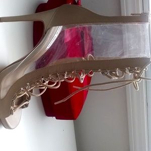 Steve Madden see true sides lace up gladiator heal